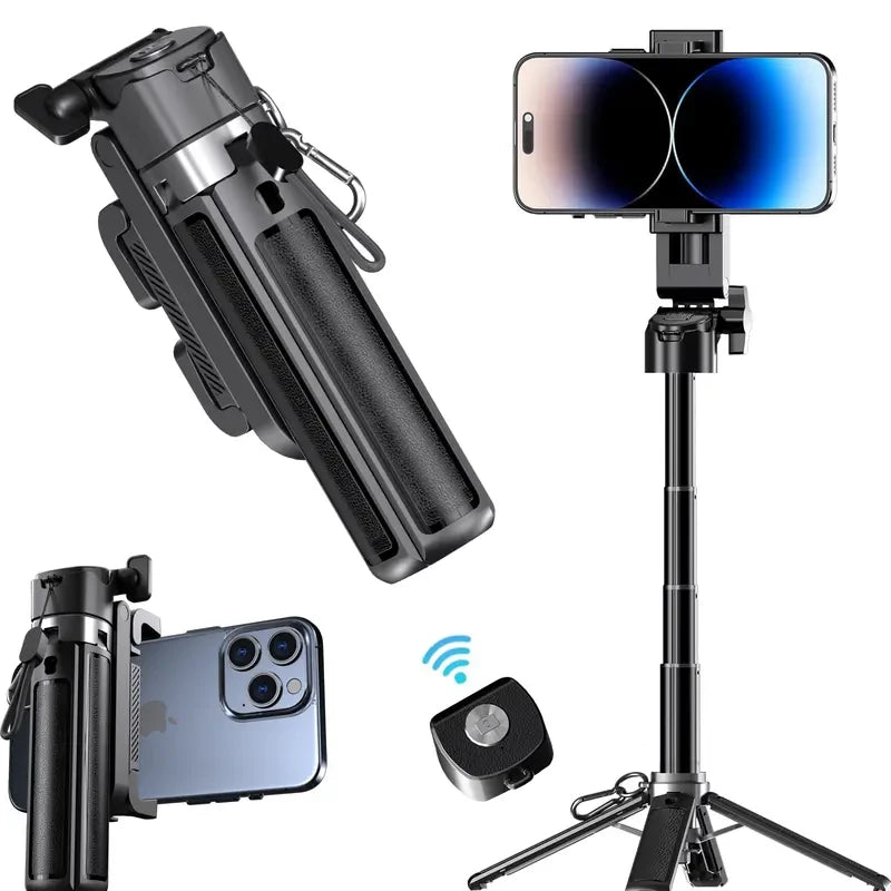 USfoture 5-in-1 Compact Telescoping Mini Selfie Stick