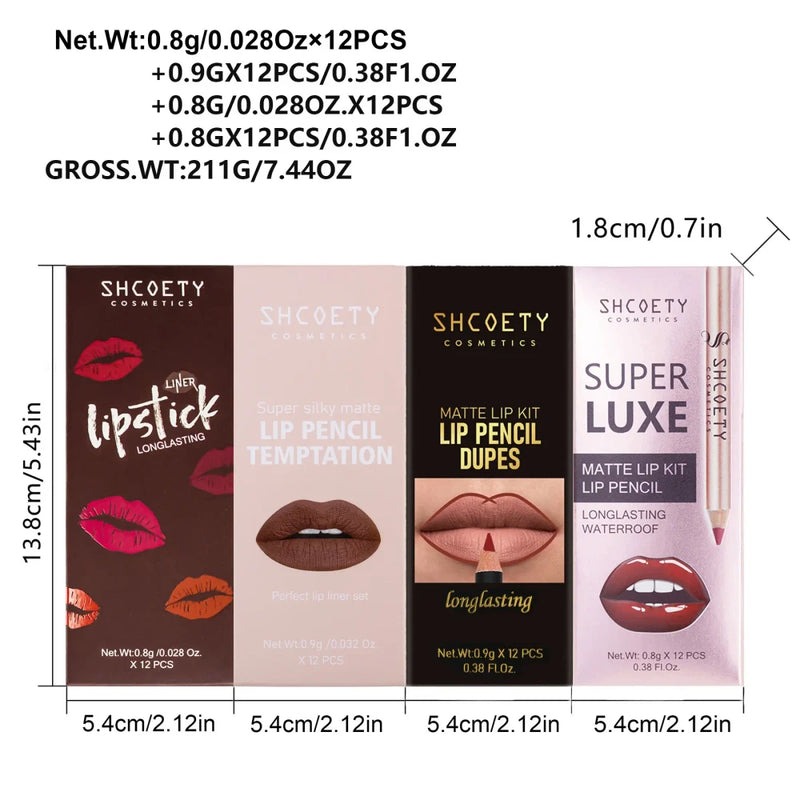 Matte Lip Liner Set