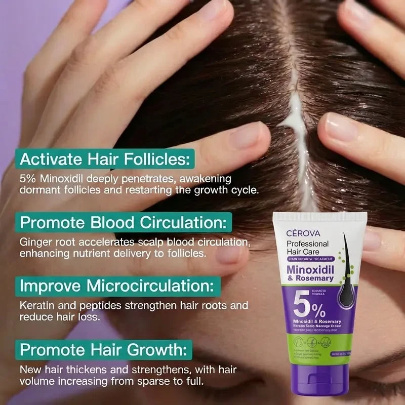 Cerova Minoxidil Rosemary Hair Growth Massage Cream