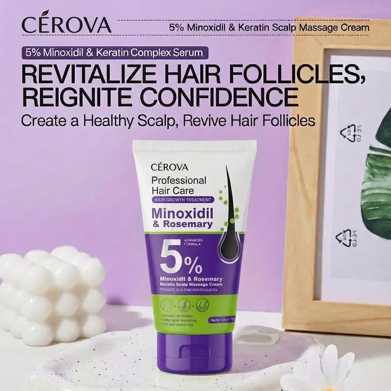Cerova Minoxidil Rosemary Hair Growth Massage Cream