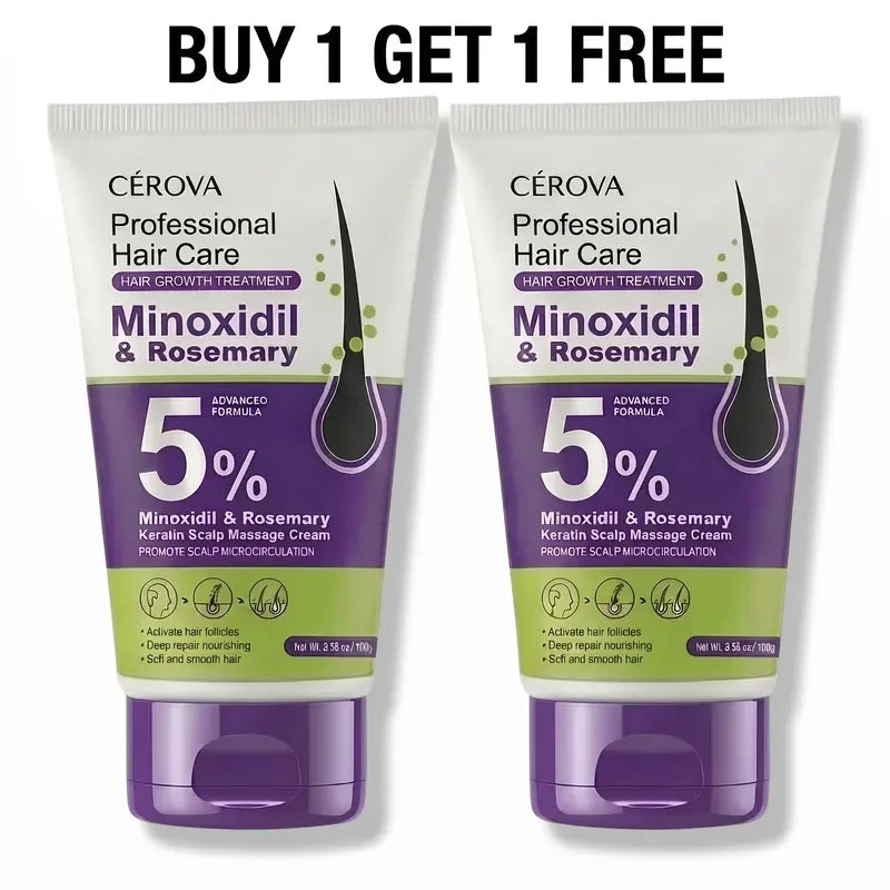 Cerova Minoxidil Rosemary Hair Growth Massage Cream