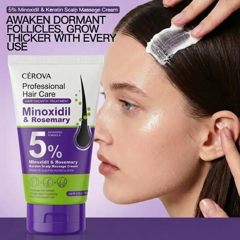Cerova Minoxidil Rosemary Hair Growth Massage Cream